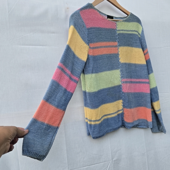 Sigrid Olsen Multicolor Striped Sweater - Picture 3 of 7
